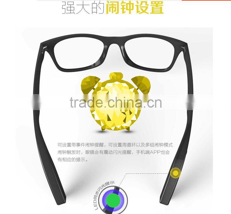 Fashion Bluetooth Smart Glasses APP Connect Glasses Step counting /Calls/Message Push No Wear sense Smart Glasses