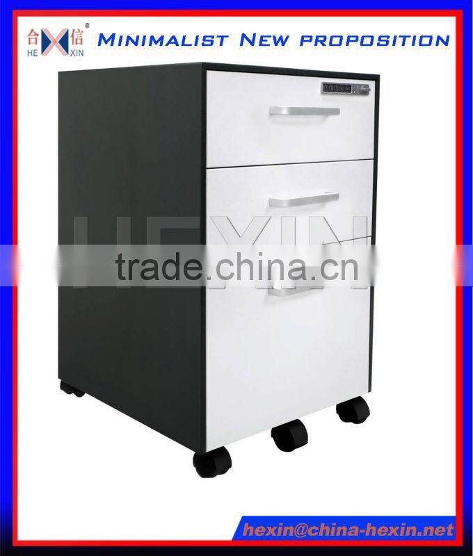 Hexin steel mobile cabinet with drawers
