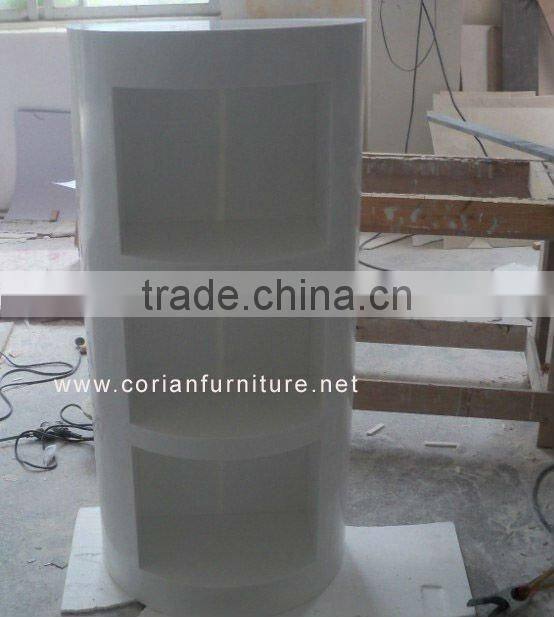 Custom sized corian made watch showcase