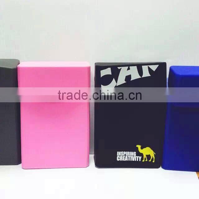 Cool brand pattern & letter printed silicone cigarette case