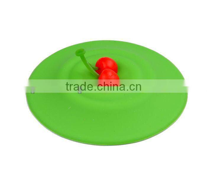 Green beautiful new design silicone cup lid