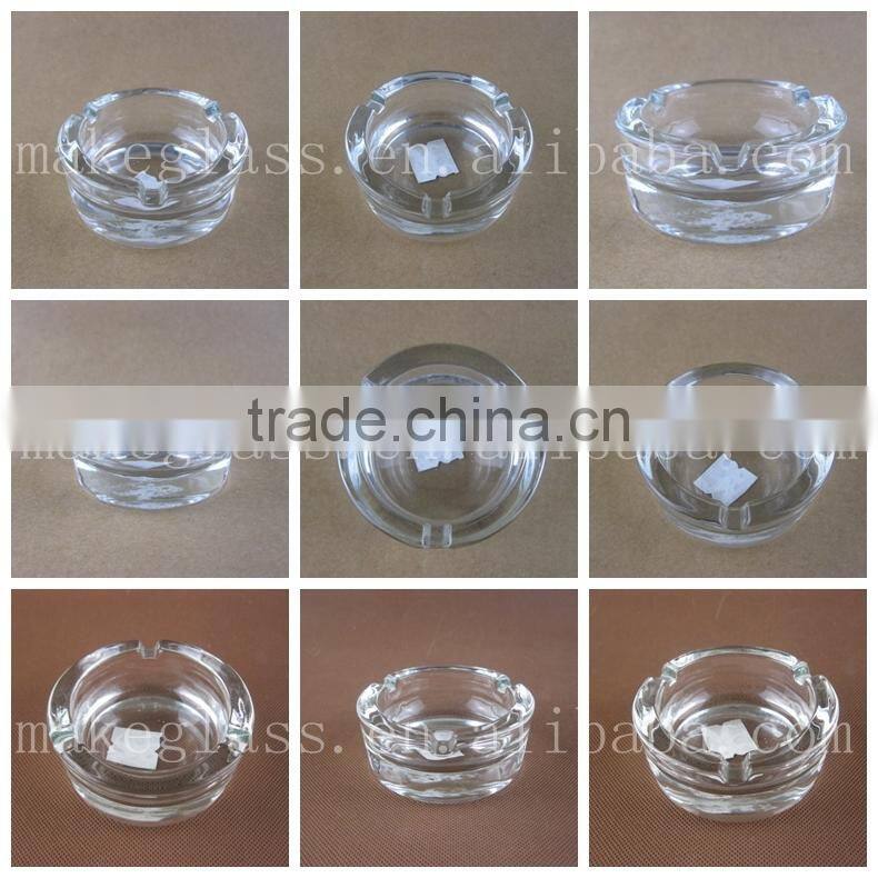clear/colored glass cigar ashtrays