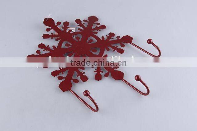 New design snowflake shape iron hook