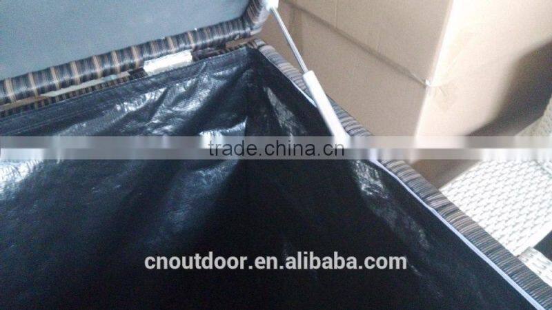 2015 MOST POPULAR CUSHION BOX WITH NEW DESIGN, WICKER BOX, GARDEN RATTAN BOX .