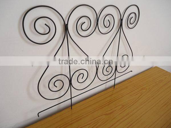 scrolled garden fence