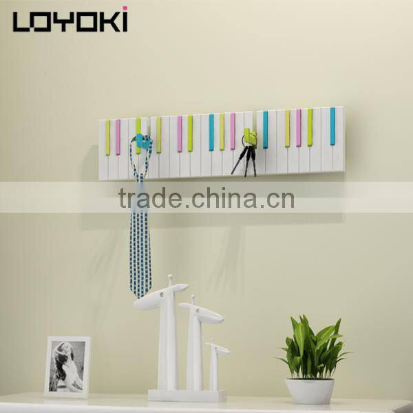 ECO CIRCLE wall hooks cute design piano shape wall shelf home wall decor
