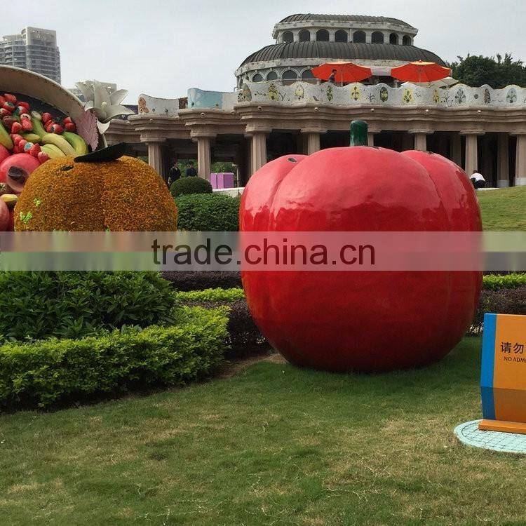 FRP giant apple sculpture