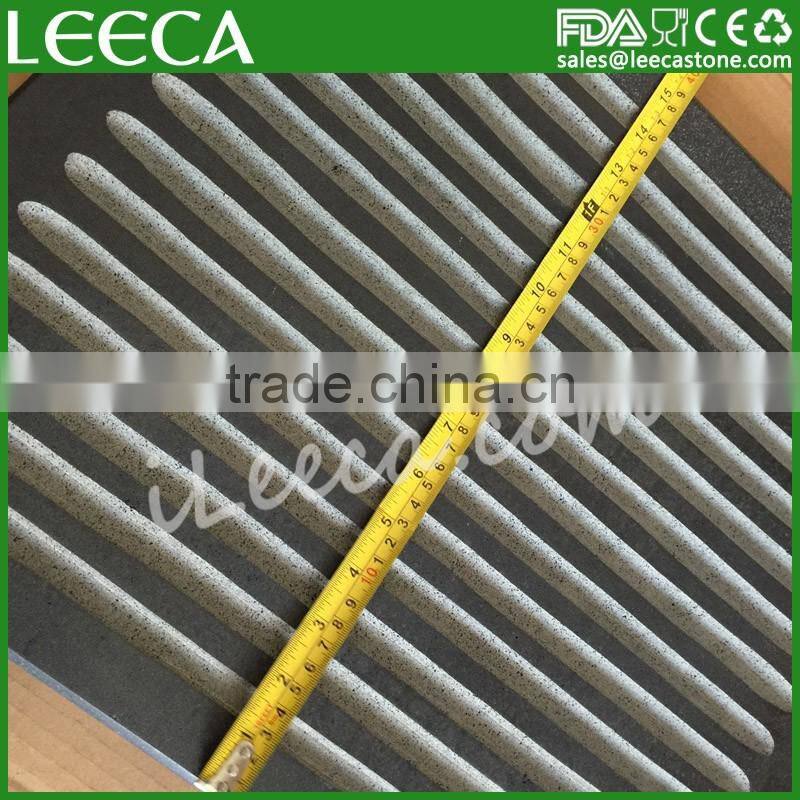 Black bbq grill stone