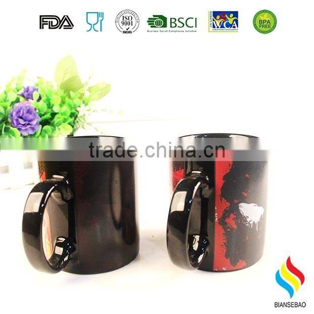 LFGB passed hot sale glazed coffee mug with customized design