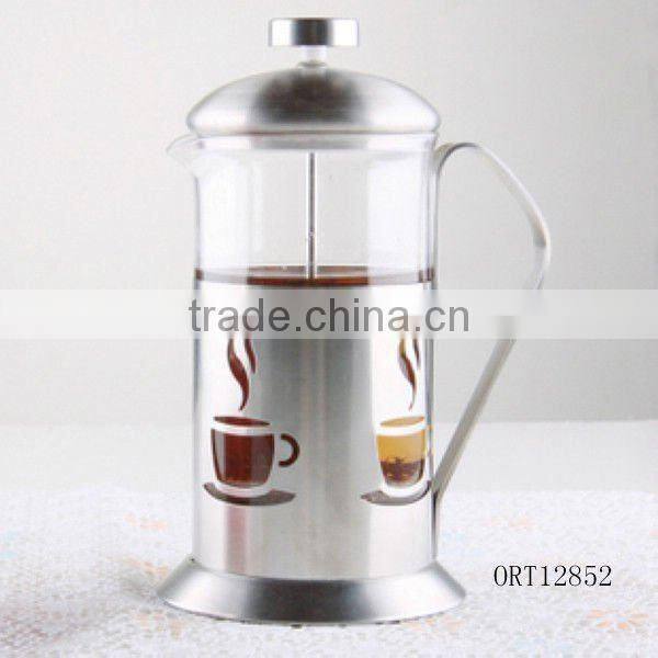 stainless steel glass tea/coffee maker