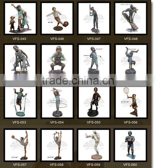 high quality monkey golfing statue