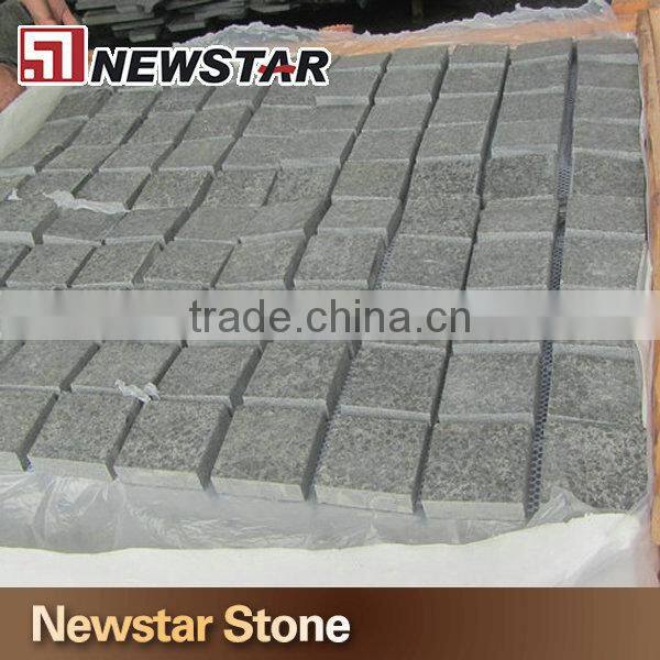 Cobblestone black paving stone black basalt pavers