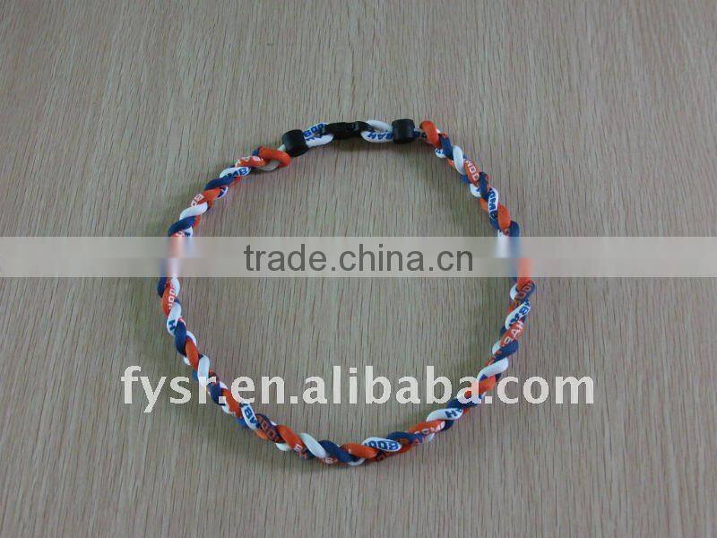 Healthy germanium silicone titanium necklace