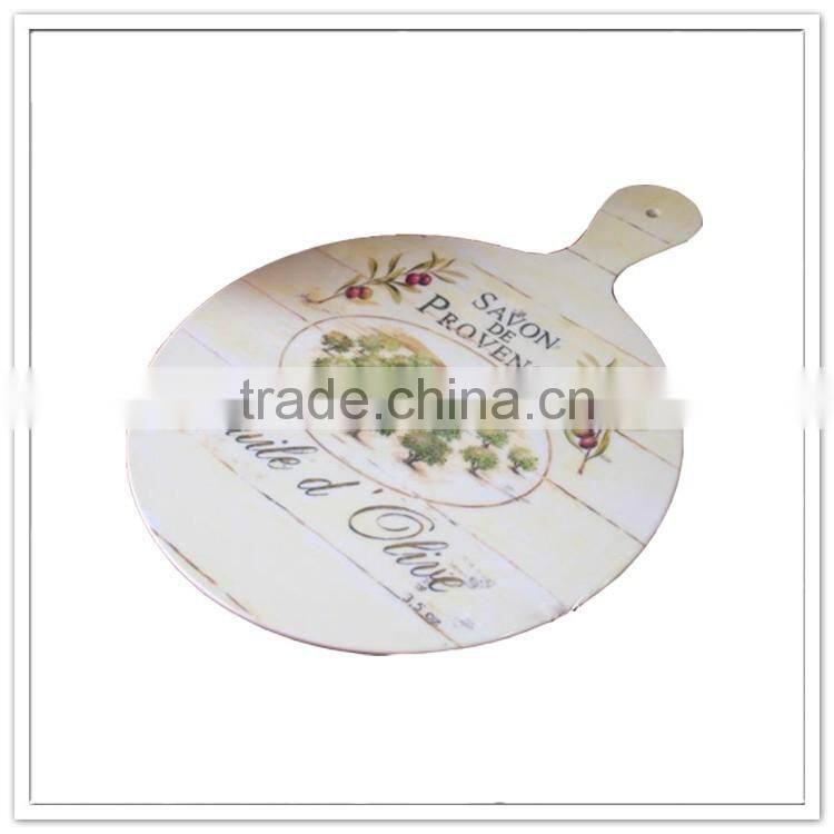 Fan shape bread cutting used melamine chopping board