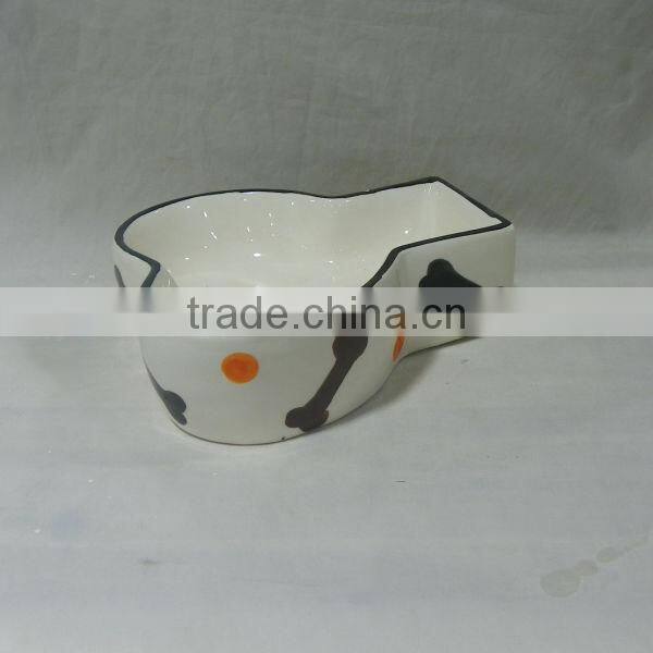 Bone Shape Ceramic Dog Bowl