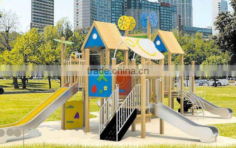 EXCELLENT QULAITY !!!! OUTDOOR KIDS WOOD PLAYGROUND (A-05805)