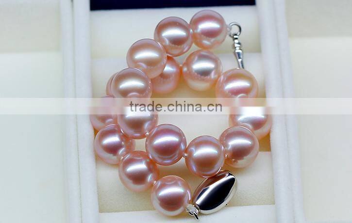 fashion 13-14mm purple Edison pearl bracelet