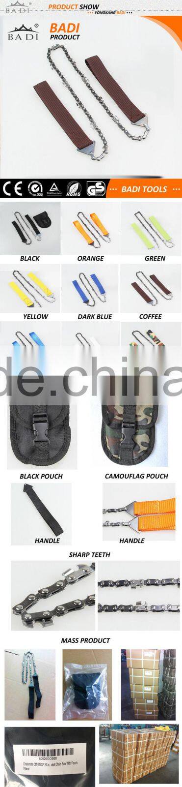 cheap chainsaw Telescopic Handle,hand chainsaw with blue nylon, cutting small branches or trees pocket chainsaw