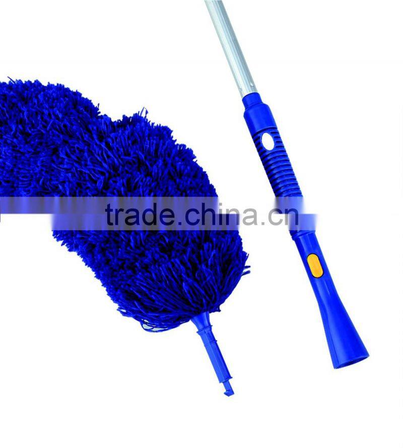 Telescopic microfiber flexible duster