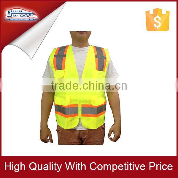 High quality Multi-pockets Reflective Safety jacket