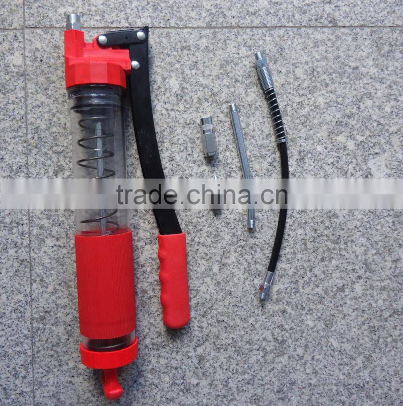 Top grade Transparent body Hand operated Grease Gun