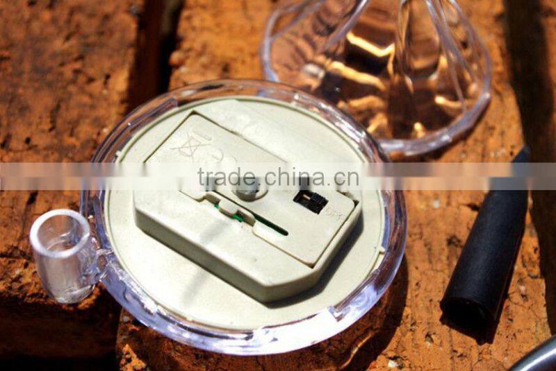 Outdoor Solar Power LED Path Wall Landscape Mount Garden Fence Lamp solar diamond light