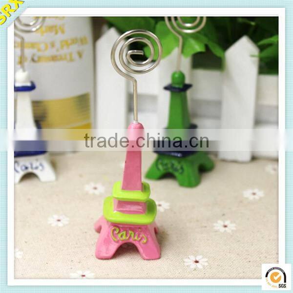 Hot tower toy Wire photo memo clip stand OEM plastic memo holder clip supplier
