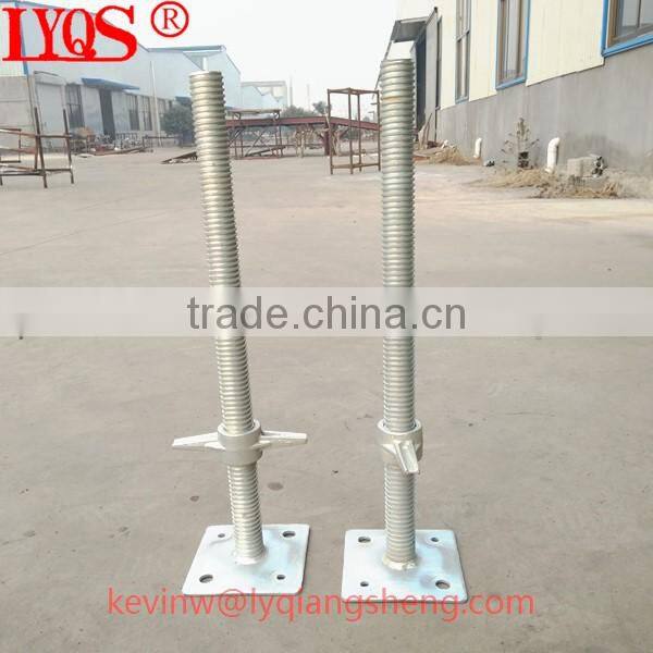Steel adjustable scaffolding screw jack / post jack base