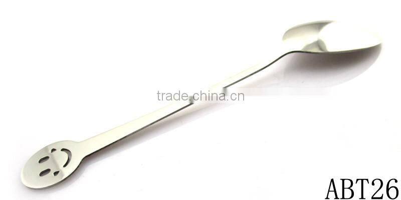 High Grade Mirror Polish Flatware Set,smile face stainless steel 410 spoon
