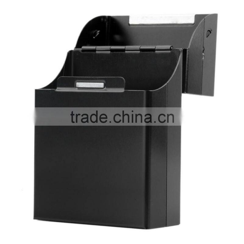 Black Aluminum Cigarette Case Cigar Metal Cigarette Box Holder Tobacco Storage Case Gift