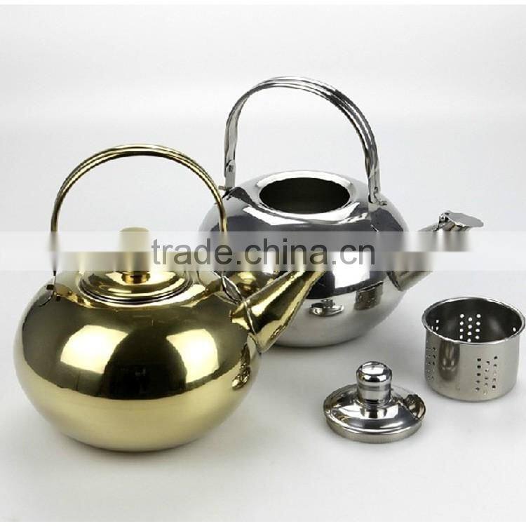 1L stainless steel copper kettles sale hot water custom tea kettles