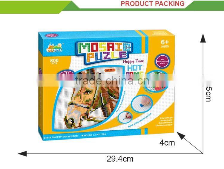 Most popular educational diy game art toys mosaic puzzle