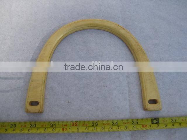 Brown bamboo bag handles 5inch*4.5inch*1.6cm