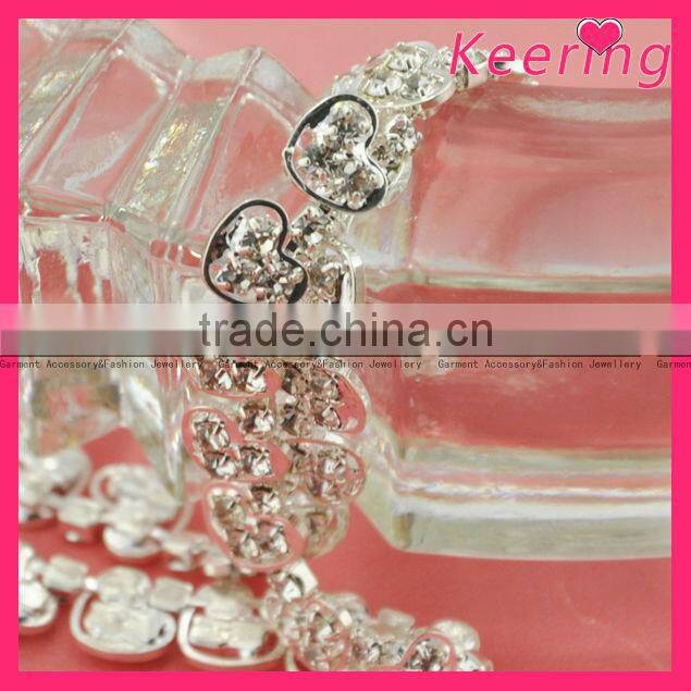Popular Crystal Rhinestone bridal Chain Trim For Bags WRC-140