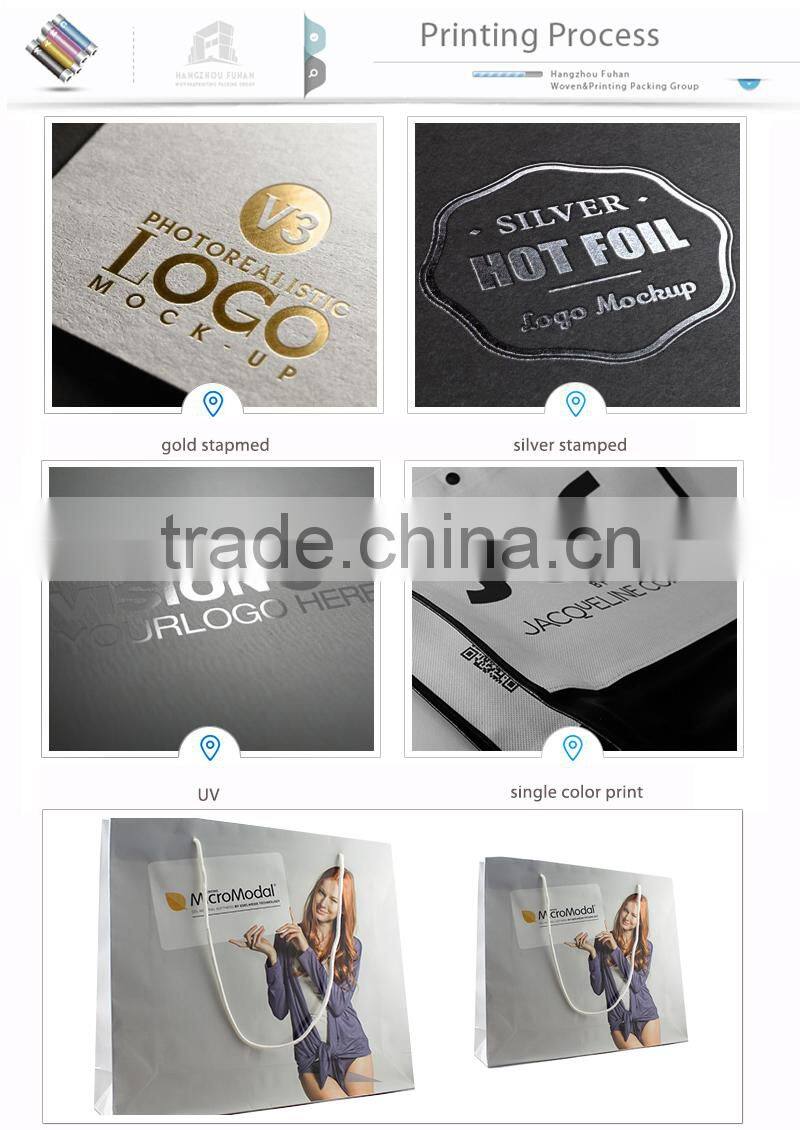Lower Price Recycled Custom Printed Gift Paper Shopping Bag