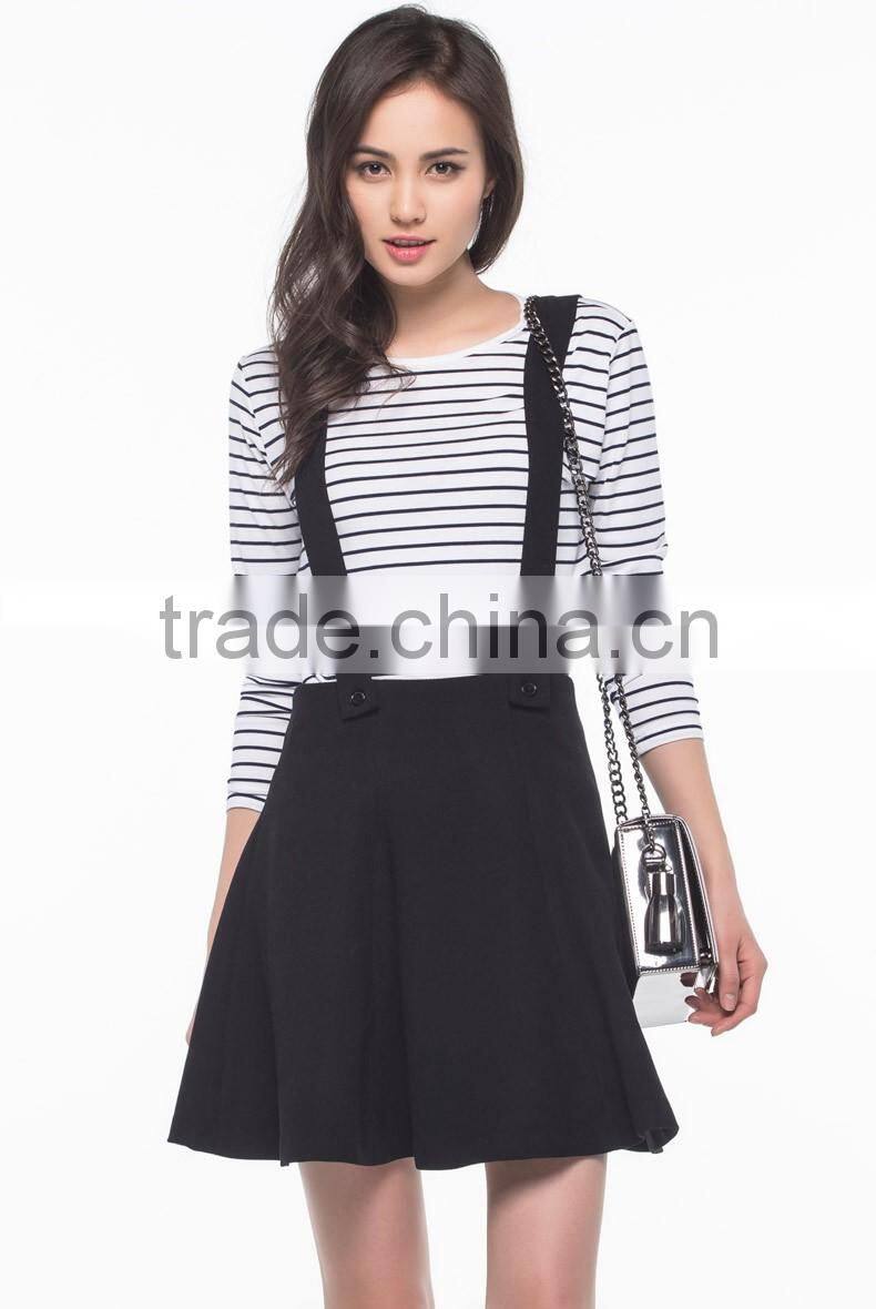 fashion style suspender skirt black mini skirt ladies short skirt designs