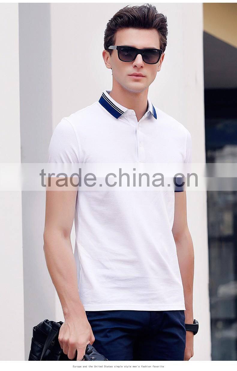 100% cotton pique custom polo shirt blank golf t-shirt short sleeve mens polo t shirt