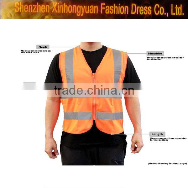 custom hot sell Reflective Vest/ Safety Vest / Roadway Warning Reflective Vest