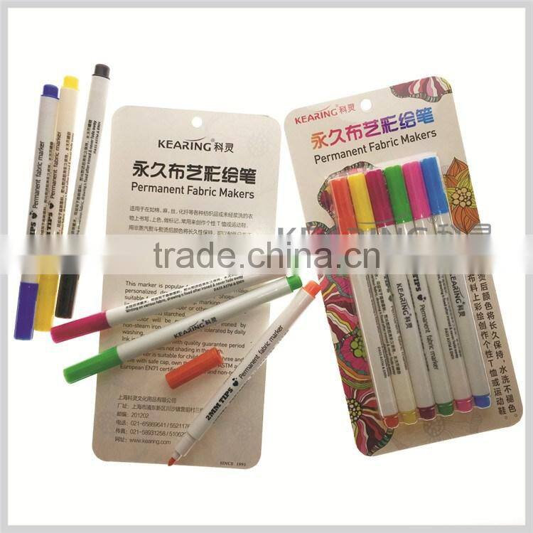 individual package12 pcs/set 1.0mm Nibs Fancy Waterproof Fabric Permanent Marker Pen#FM112