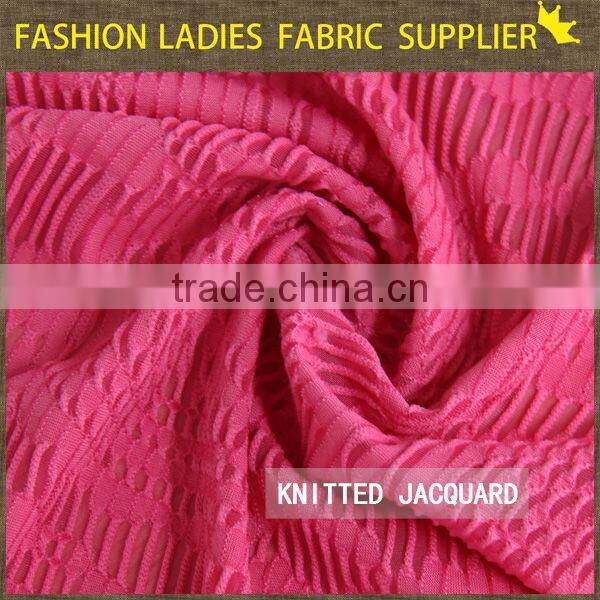 shaoxing textile New arrivals! poly/sp jacqaurd fabric,garments fabric,ladies' wearing dress fabric jacquard knitting fabric