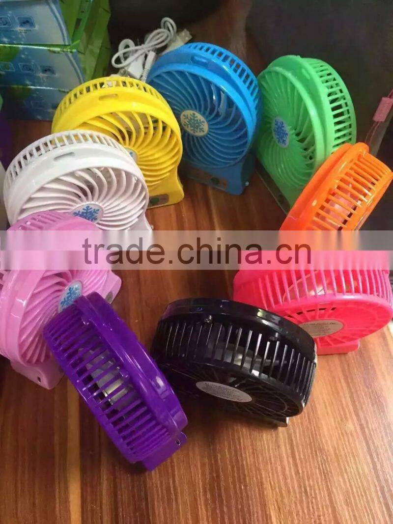 BHNUSBF07163 high performance DC 5V portable mini fan ,rechargeable usb fan 5v dc mini cooling fan WITH LED LIGHT
