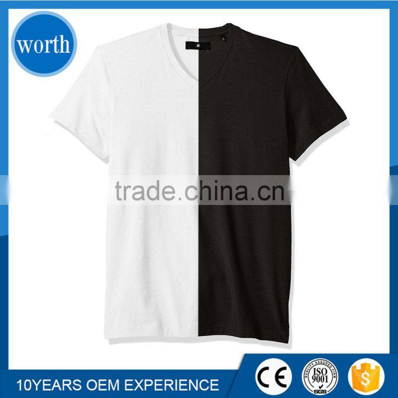 Half Black Half White Shirt