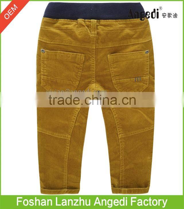 Baby Boy's autumn &winter apparel corduroy pants solid color Anti-Pilling pants for boy