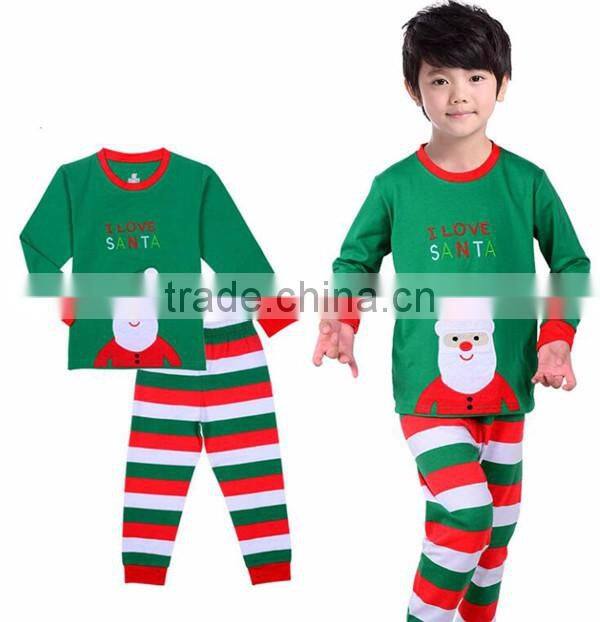 Cheap Wholesale Fashion Nightwear Cotton Kids Christmas Pajama sets