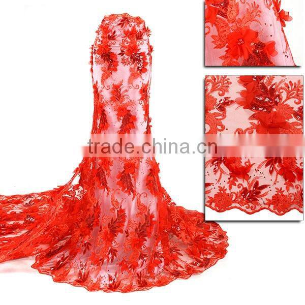 Bestway Fashionable 3D French Net Laces Fabric FL0182-2