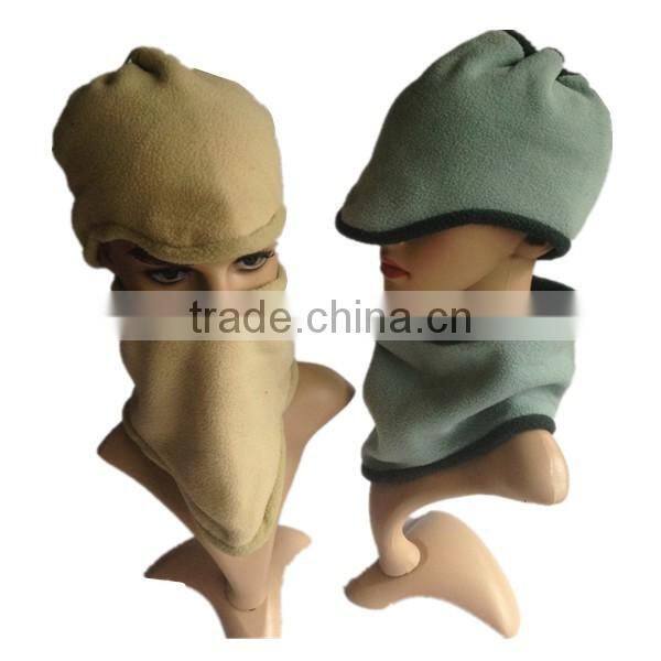 wind proof colorful fleece neck warmer hat