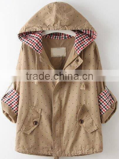autumn season fashion women wind coat