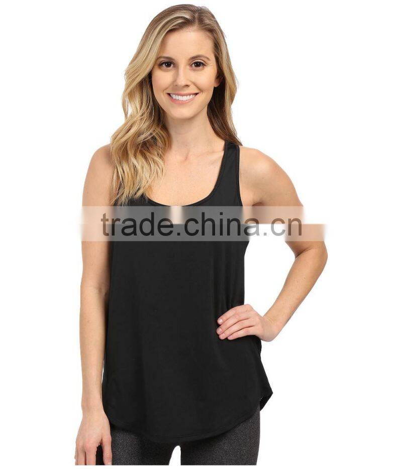 Women polyester gym tank top dry fit tank top fitness clothing custom