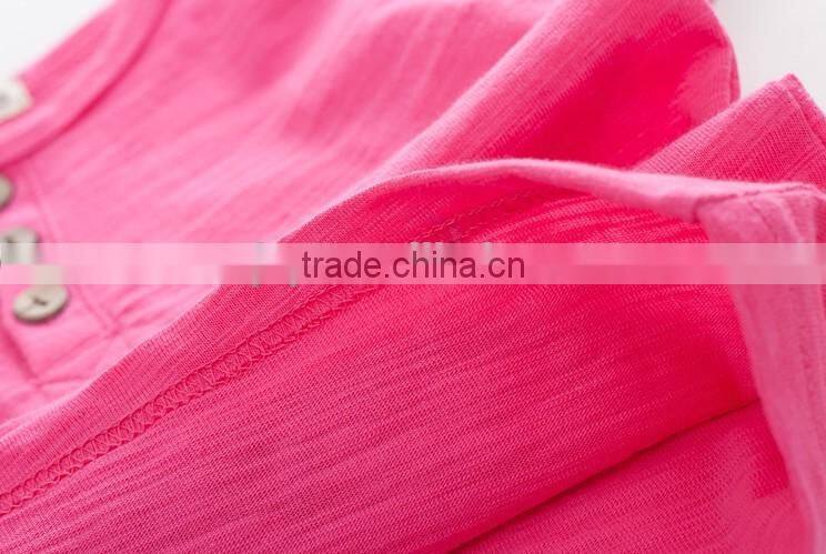 wholesale fashion kids clothes girls o-neck t-shirt for summer