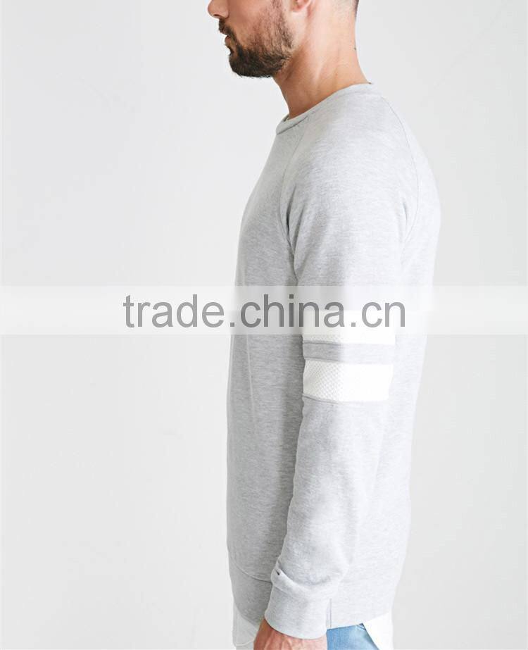 fashion crewneck blank sweatshirt for men